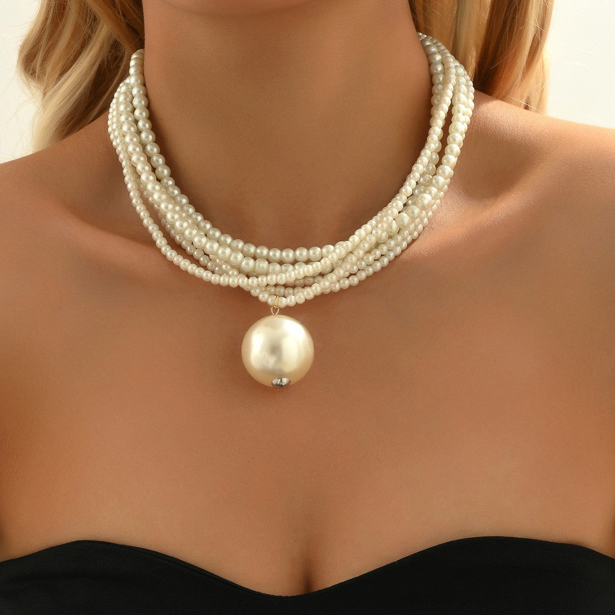Multi-Layer Pearl Necklace